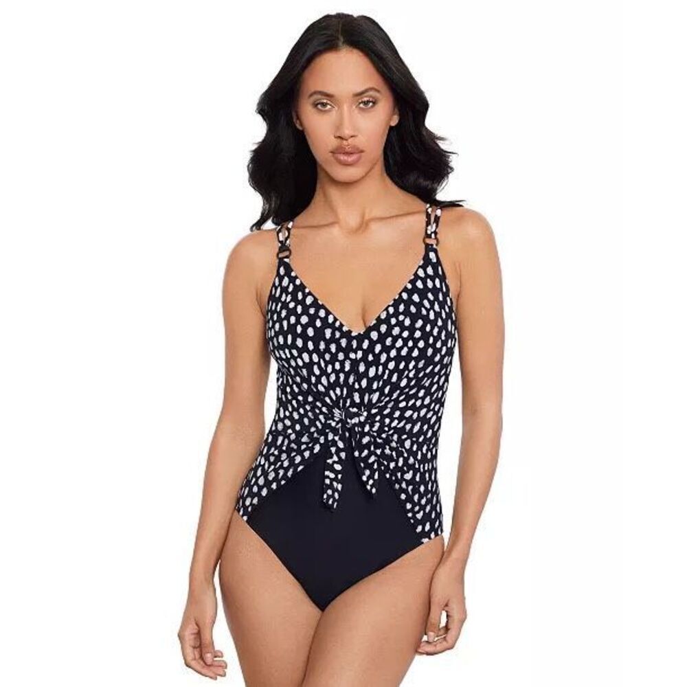 Magicsuit by Miraclesuit Pebbles Saki One Piece Swimsuit Black/White 16